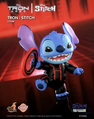 Disney x Cosbi, Stitch Mania Series: Tron Ares Red Battle Suit Mini Figure, New